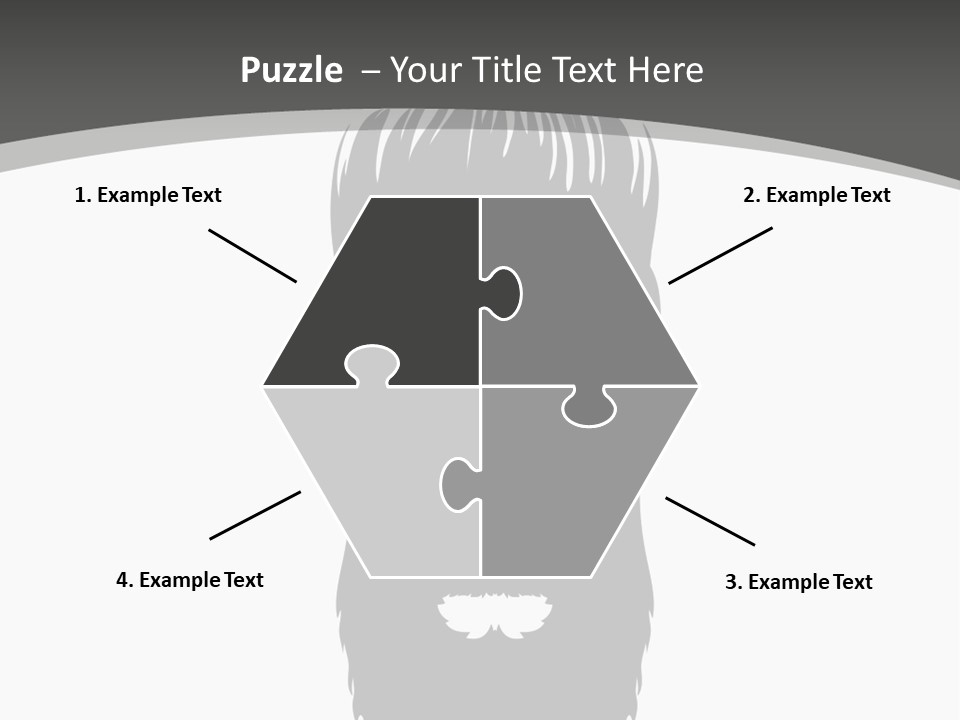 A Man With A Beard And Glasses Powerpoint Template PowerPoint Template