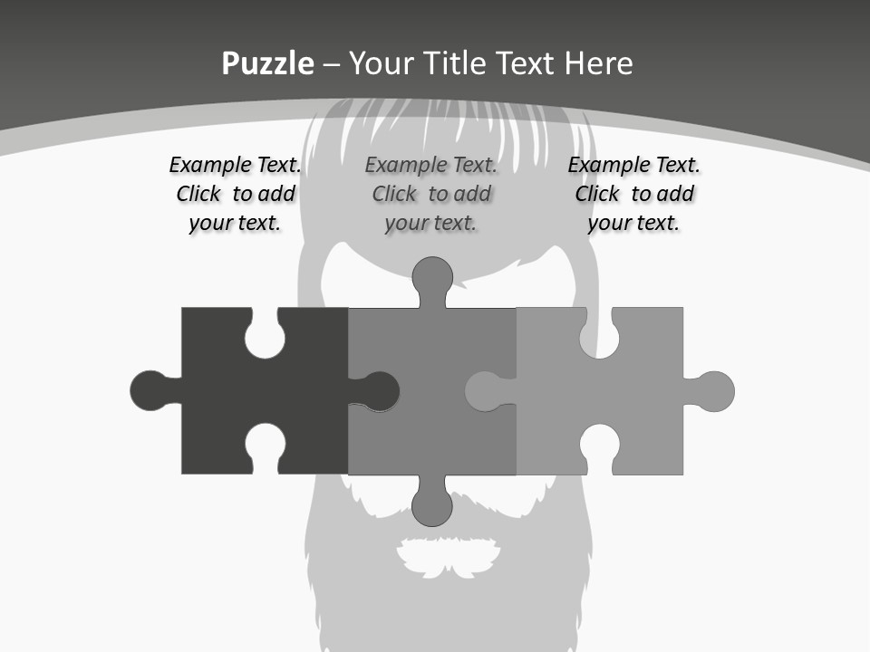 A Man With A Beard And Glasses Powerpoint Template PowerPoint Template