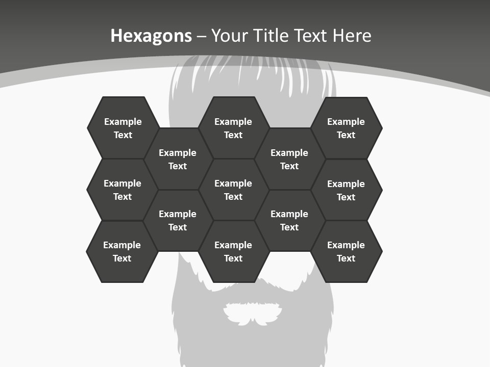 A Man With A Beard And Glasses Powerpoint Template PowerPoint Template