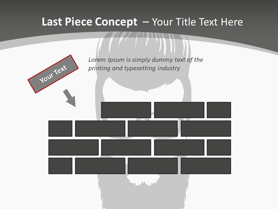 A Man With A Beard And Glasses Powerpoint Template PowerPoint Template