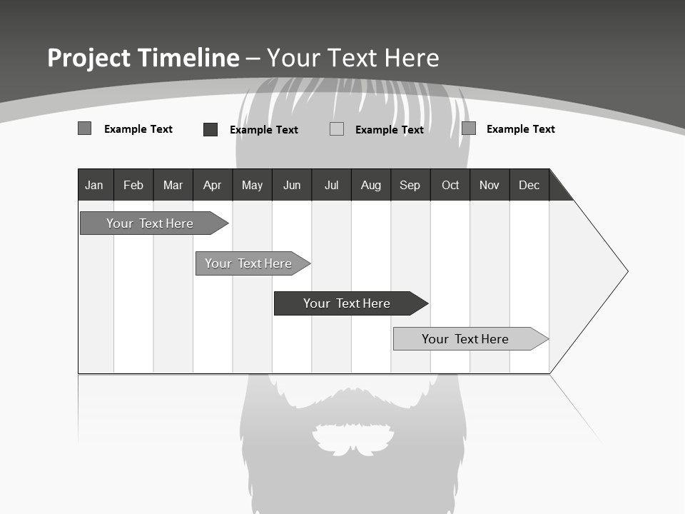 A Man With A Beard And Glasses Powerpoint Template PowerPoint Template
