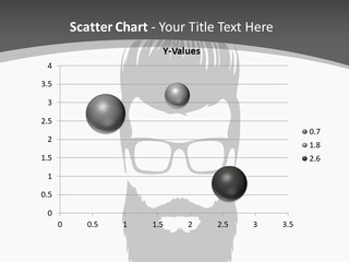 A Man With A Beard And Glasses Powerpoint Template PowerPoint Template