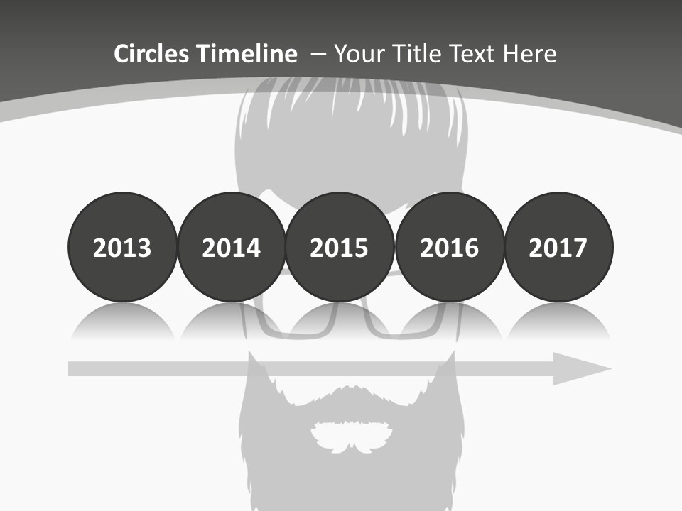 A Man With A Beard And Glasses Powerpoint Template PowerPoint Template