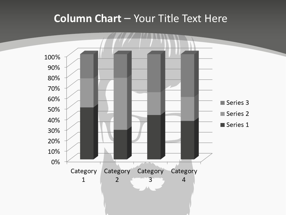 A Man With A Beard And Glasses Powerpoint Template PowerPoint Template