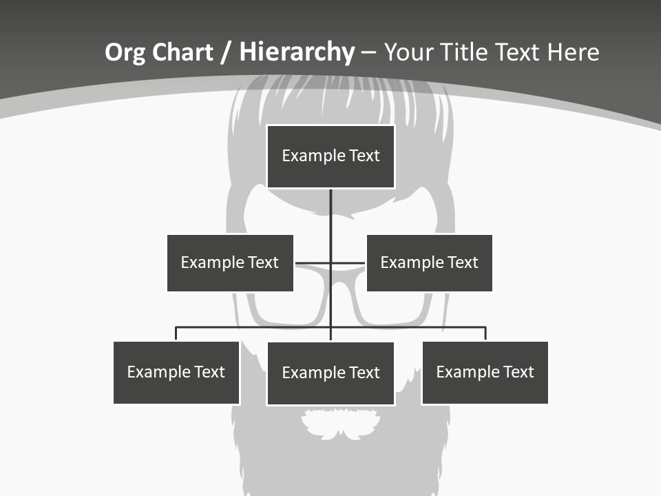 A Man With A Beard And Glasses Powerpoint Template PowerPoint Template