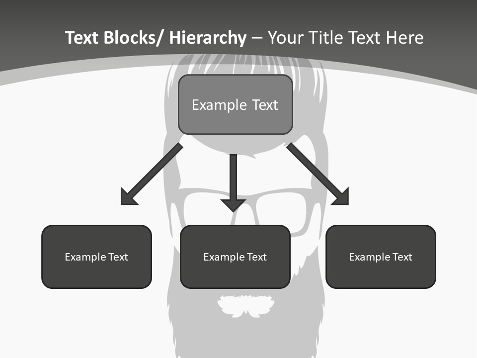 A Man With A Beard And Glasses Powerpoint Template PowerPoint Template
