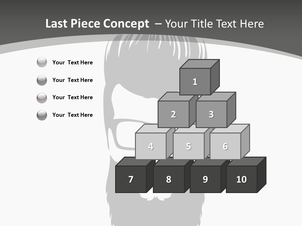 A Man With A Beard And Glasses Powerpoint Template PowerPoint Template