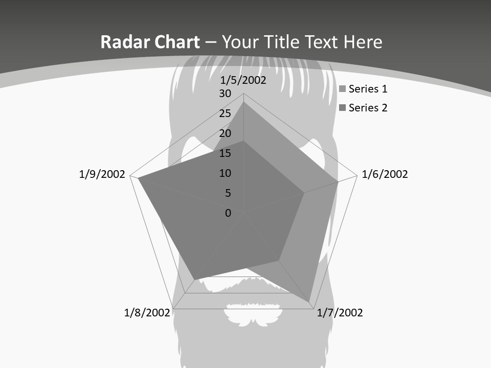 A Man With A Beard And Glasses Powerpoint Template PowerPoint Template
