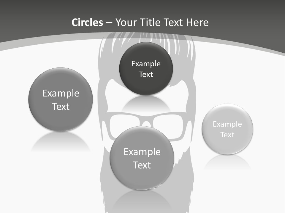 A Man With A Beard And Glasses Powerpoint Template PowerPoint Template