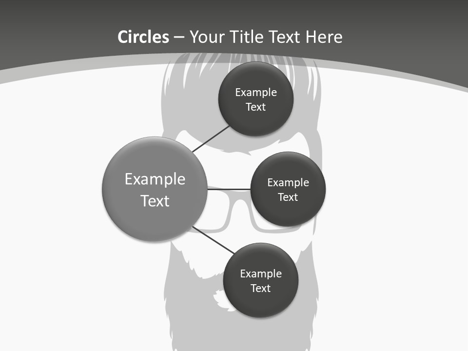 A Man With A Beard And Glasses Powerpoint Template PowerPoint Template