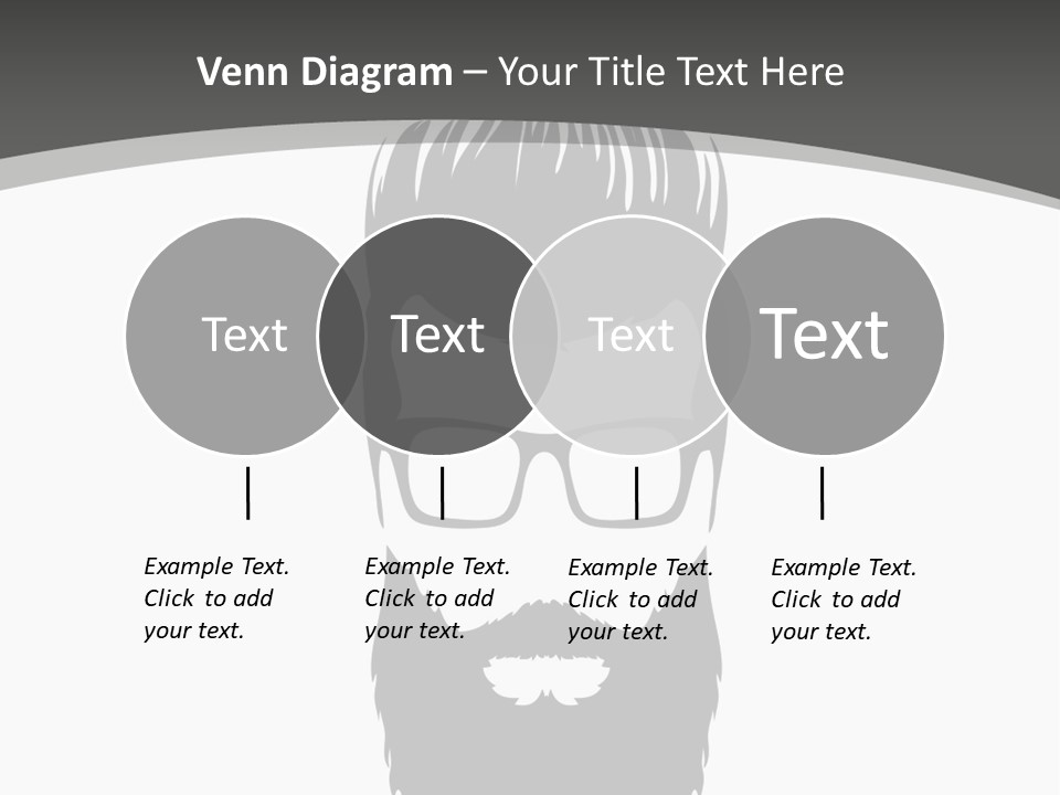 A Man With A Beard And Glasses Powerpoint Template PowerPoint Template