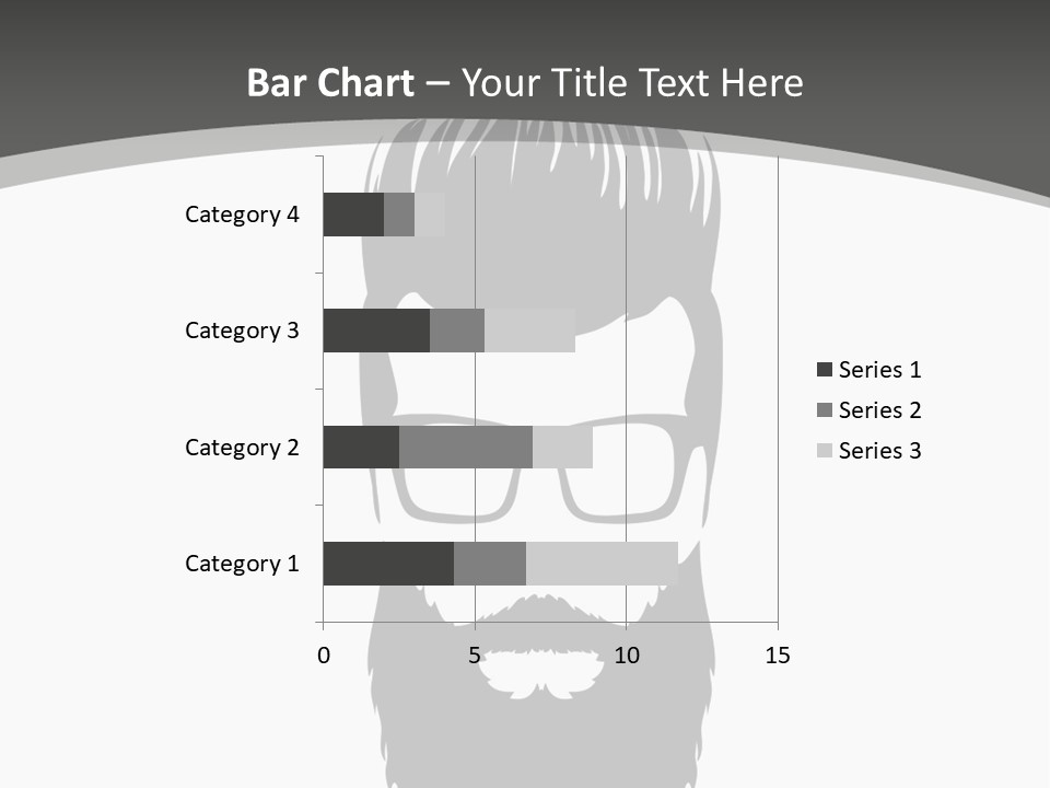 A Man With A Beard And Glasses Powerpoint Template PowerPoint Template