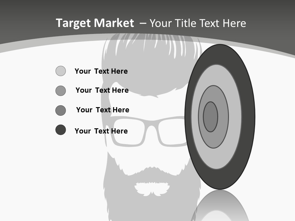 A Man With A Beard And Glasses Powerpoint Template PowerPoint Template