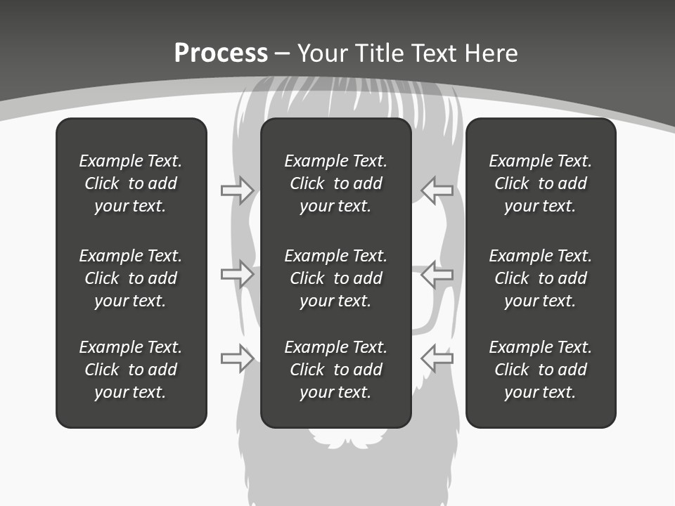 A Man With A Beard And Glasses Powerpoint Template PowerPoint Template