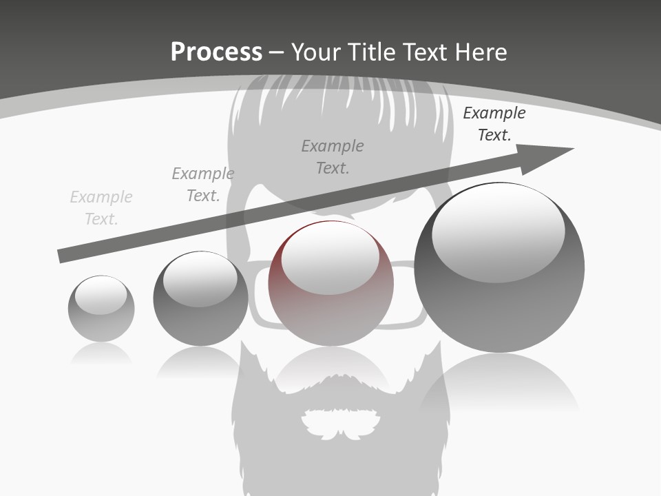 A Man With A Beard And Glasses Powerpoint Template PowerPoint Template