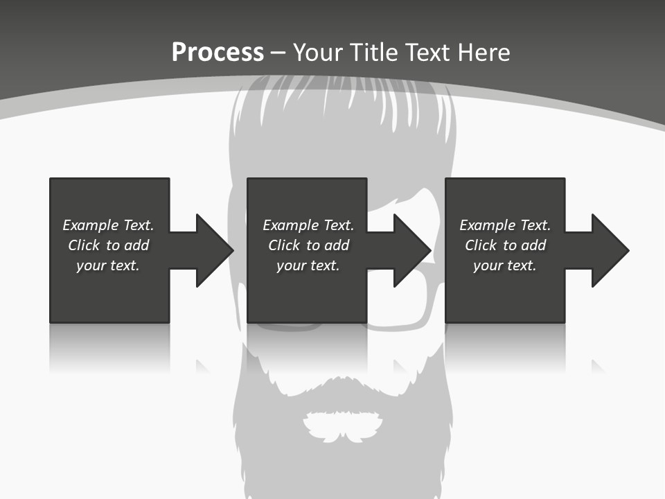A Man With A Beard And Glasses Powerpoint Template PowerPoint Template