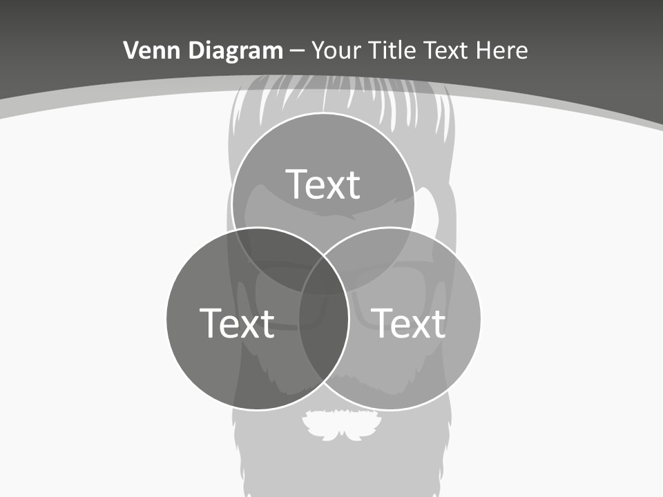 A Man With A Beard And Glasses Powerpoint Template PowerPoint Template