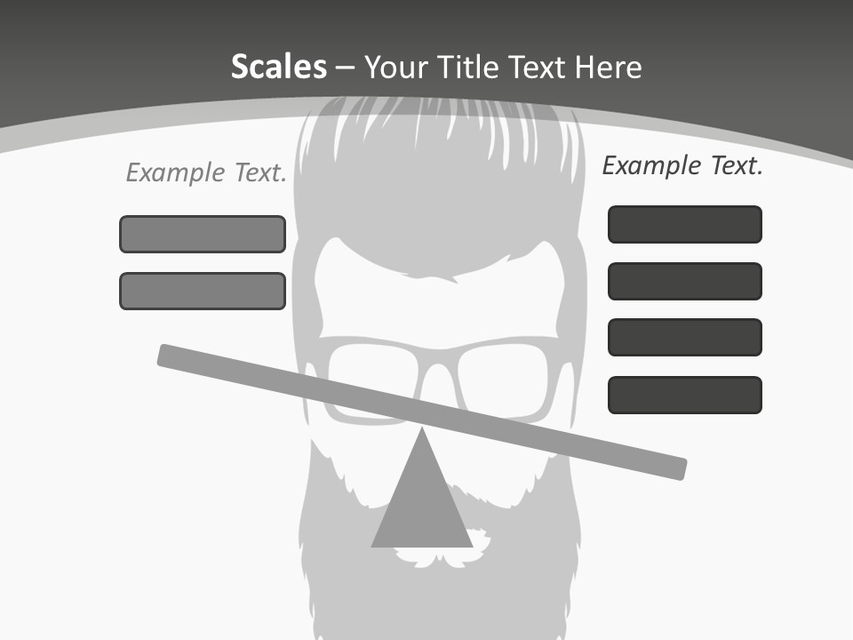 A Man With A Beard And Glasses Powerpoint Template PowerPoint Template