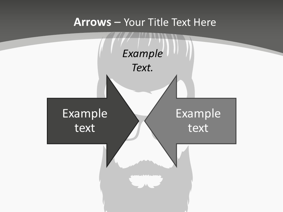 A Man With A Beard And Glasses Powerpoint Template PowerPoint Template