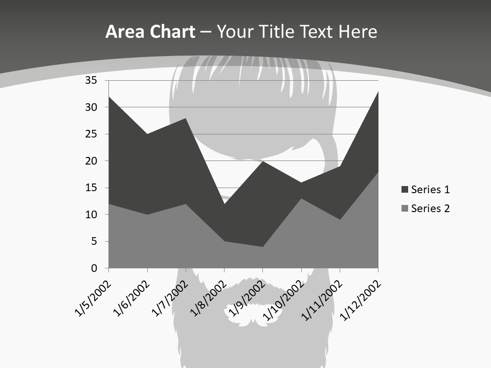 A Man With A Beard And Glasses Powerpoint Template PowerPoint Template