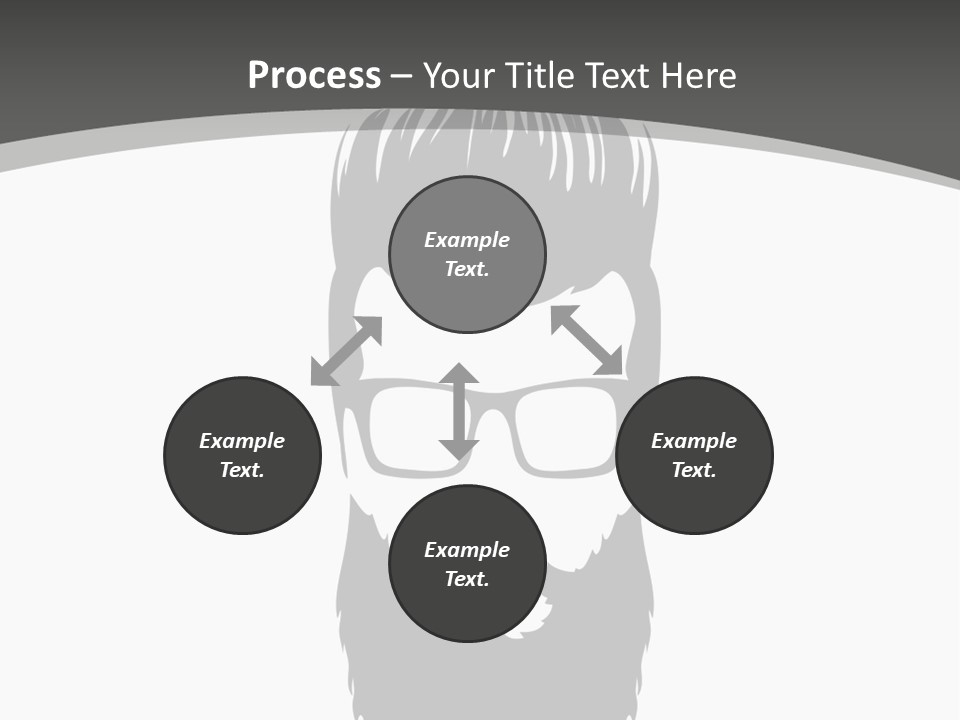 A Man With A Beard And Glasses Powerpoint Template PowerPoint Template