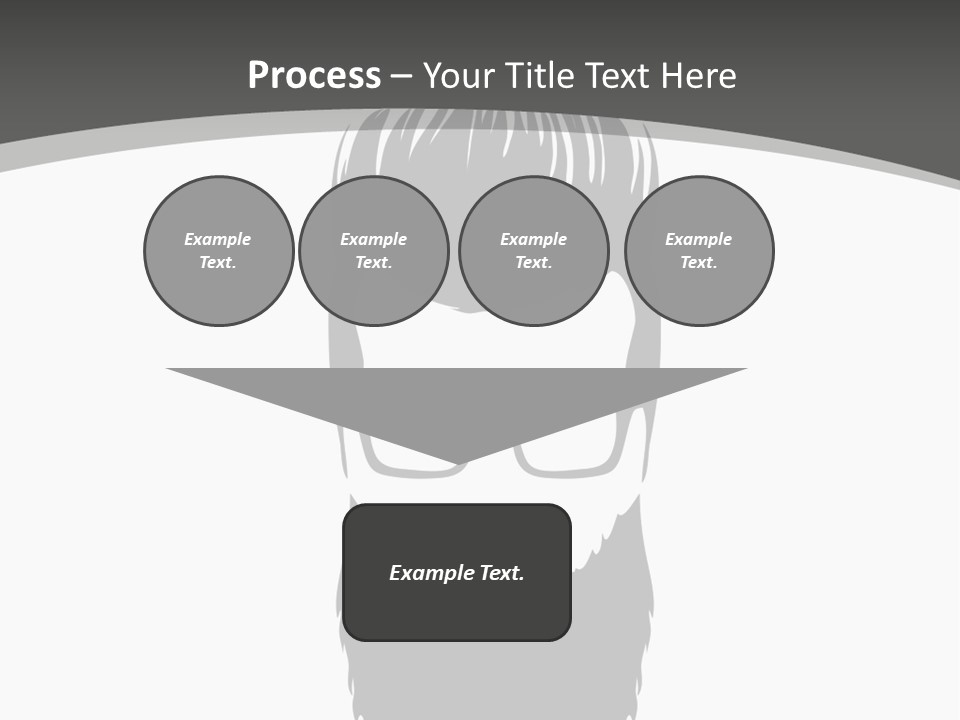 A Man With A Beard And Glasses Powerpoint Template PowerPoint Template