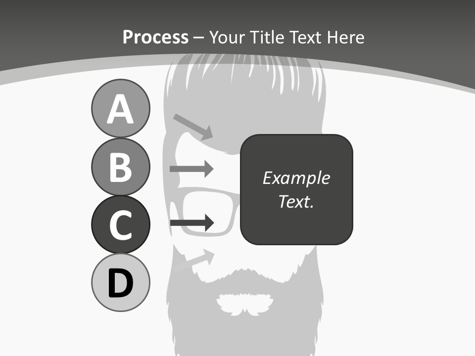 A Man With A Beard And Glasses Powerpoint Template PowerPoint Template
