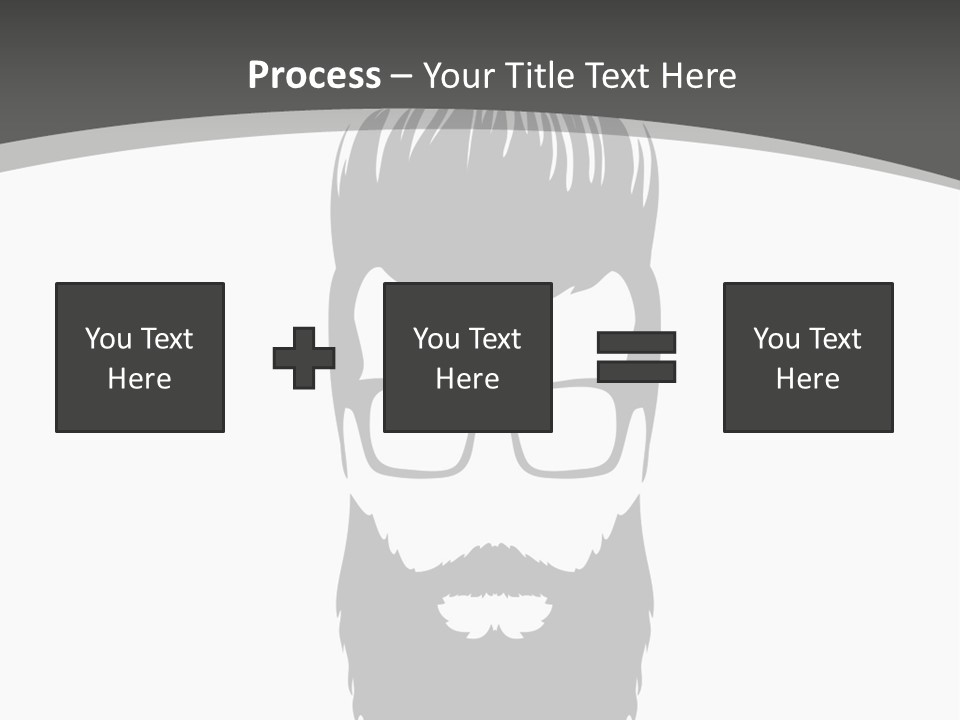 A Man With A Beard And Glasses Powerpoint Template PowerPoint Template