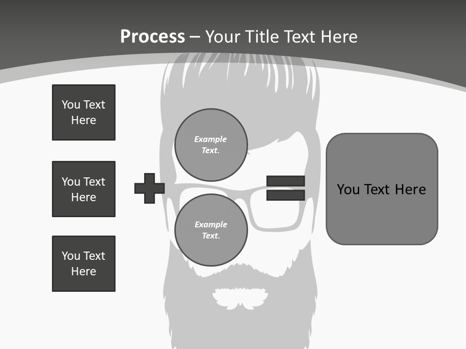 A Man With A Beard And Glasses Powerpoint Template PowerPoint Template