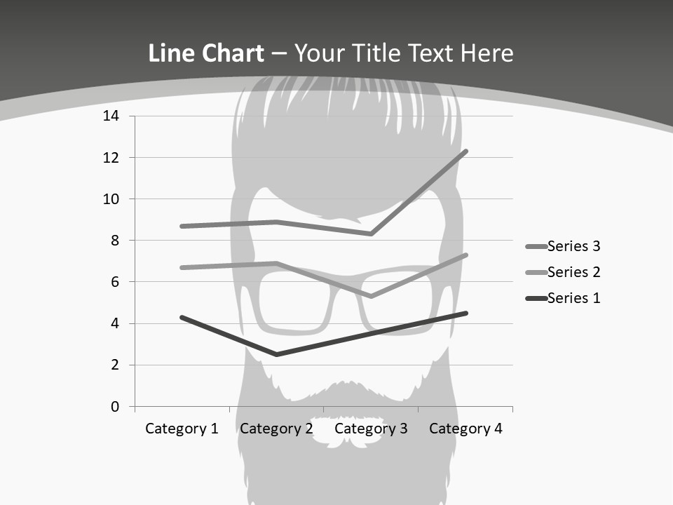 A Man With A Beard And Glasses Powerpoint Template PowerPoint Template