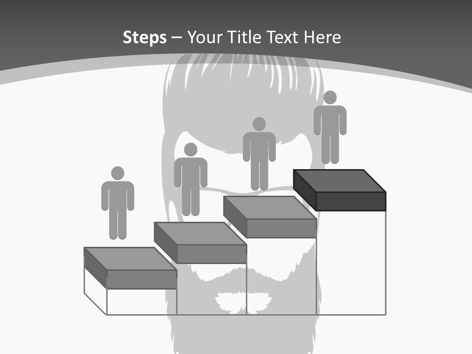 A Man With A Beard And Glasses Powerpoint Template PowerPoint Template