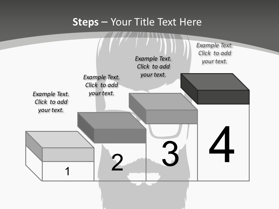 A Man With A Beard And Glasses Powerpoint Template PowerPoint Template