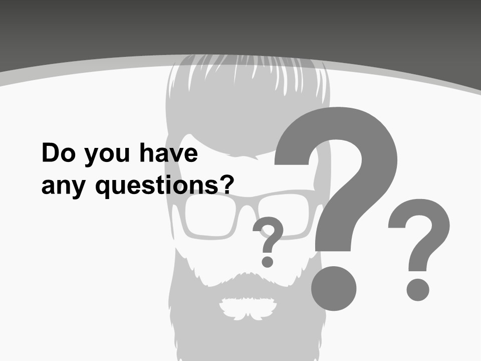 A Man With A Beard And Glasses Powerpoint Template PowerPoint Template