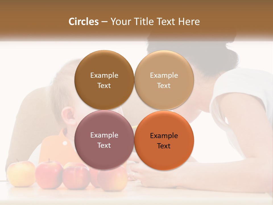 A Woman Feeding A Baby With A Spoon PowerPoint Template