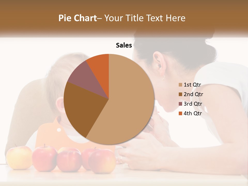 A Woman Feeding A Baby With A Spoon PowerPoint Template