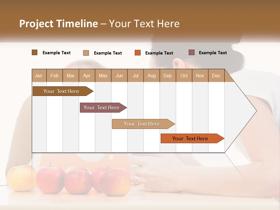 A Woman Feeding A Baby With A Spoon PowerPoint Template
