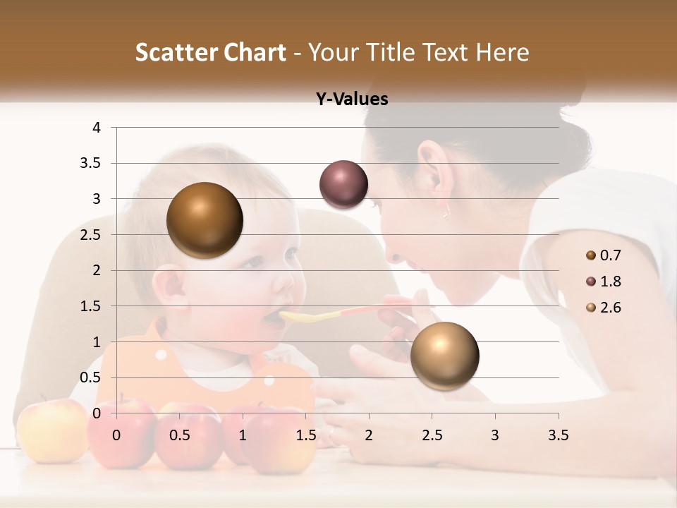 A Woman Feeding A Baby With A Spoon PowerPoint Template