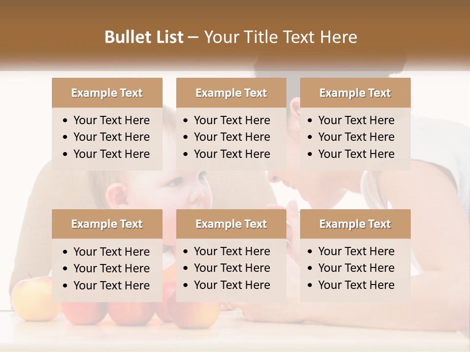 A Woman Feeding A Baby With A Spoon PowerPoint Template