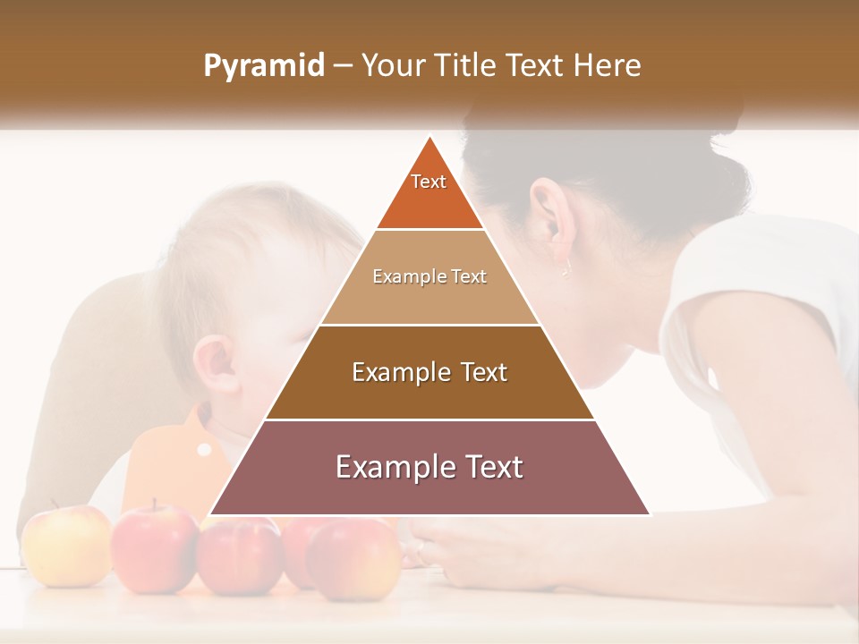 A Woman Feeding A Baby With A Spoon PowerPoint Template