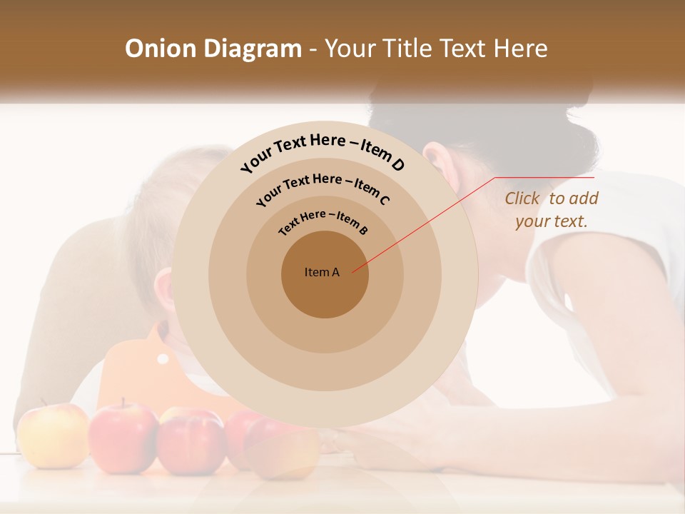 A Woman Feeding A Baby With A Spoon PowerPoint Template