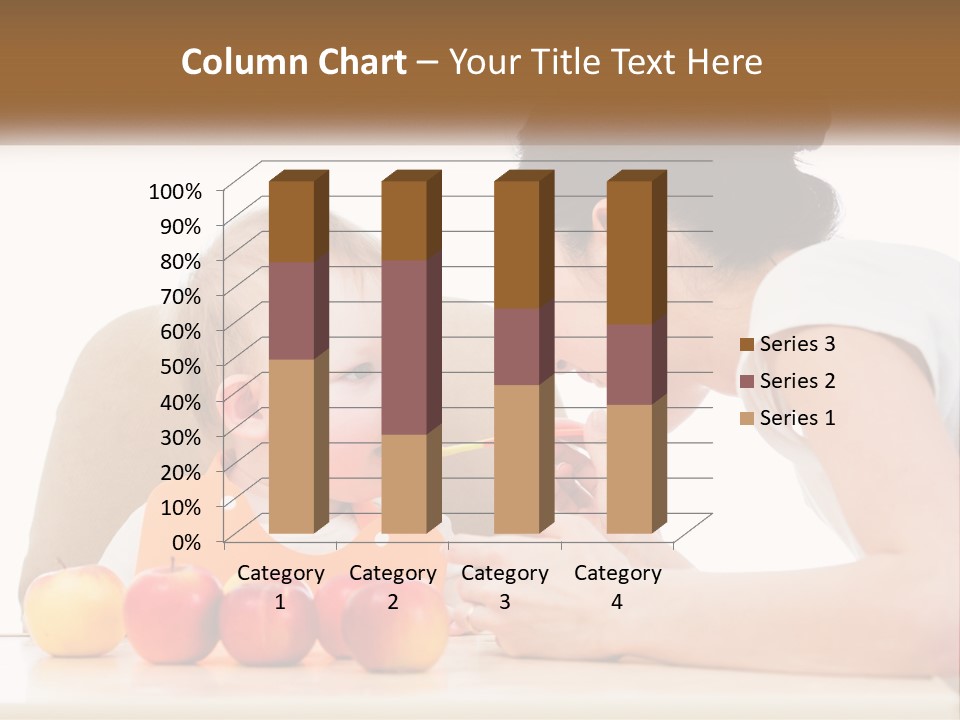 A Woman Feeding A Baby With A Spoon PowerPoint Template