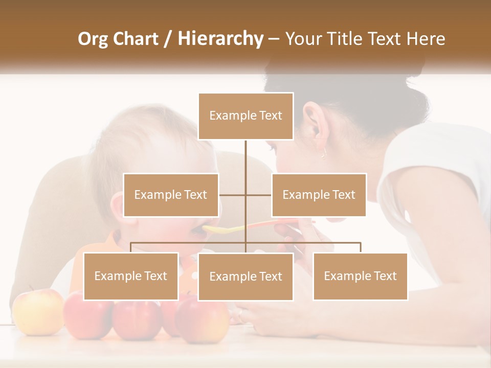 A Woman Feeding A Baby With A Spoon PowerPoint Template