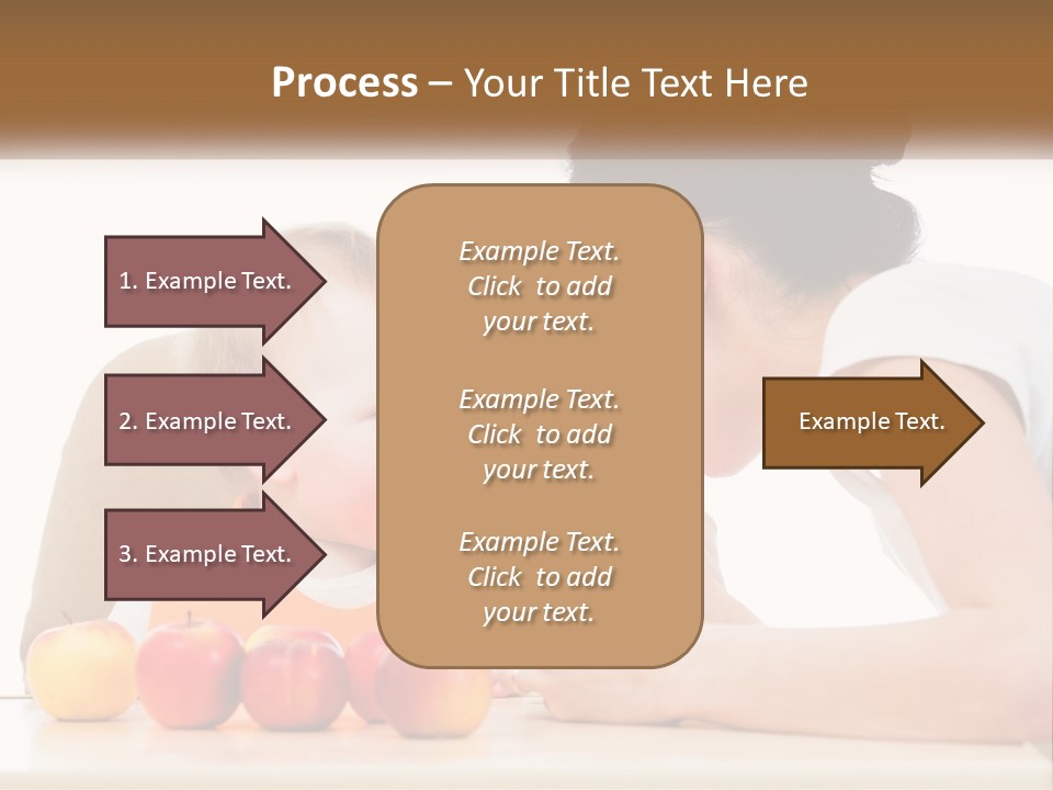 A Woman Feeding A Baby With A Spoon PowerPoint Template