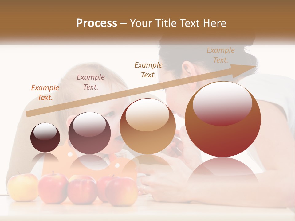 A Woman Feeding A Baby With A Spoon PowerPoint Template