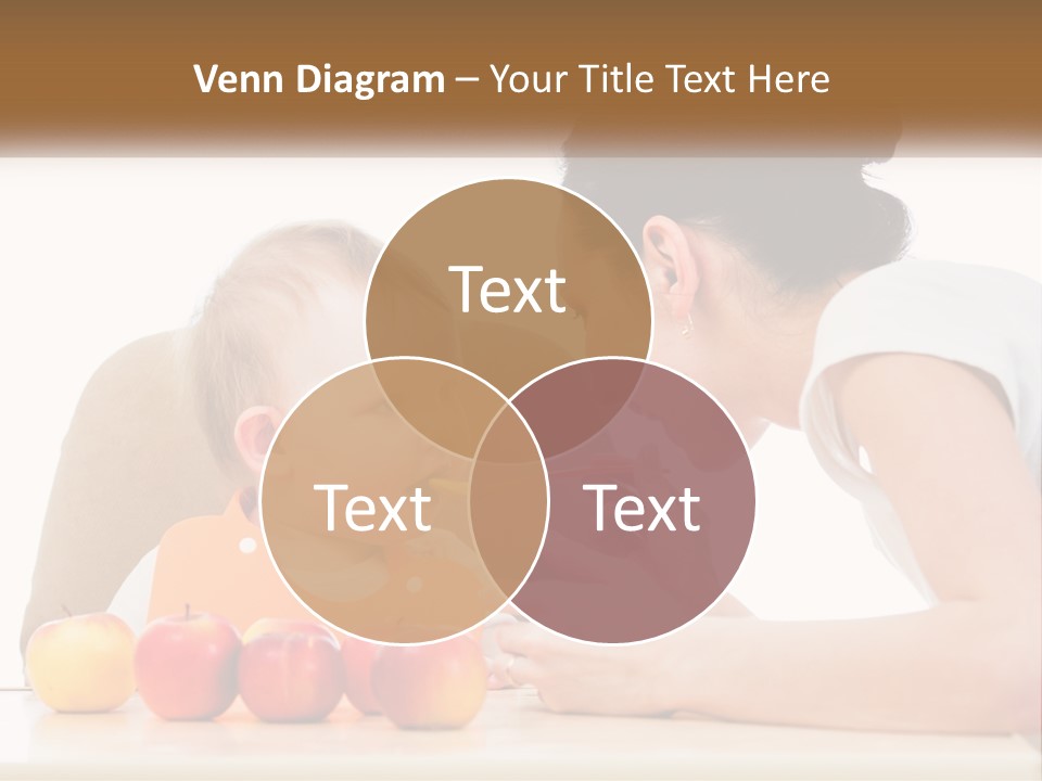 A Woman Feeding A Baby With A Spoon PowerPoint Template