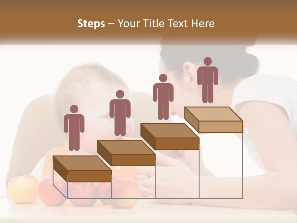 A Woman Feeding A Baby With A Spoon PowerPoint Template