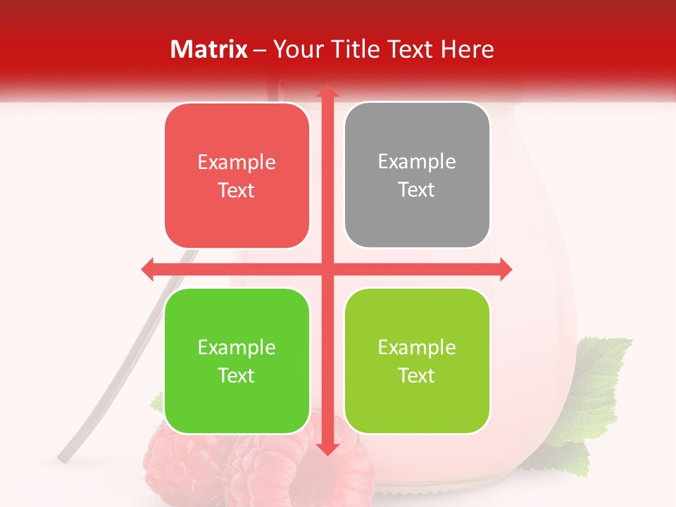 A Jar Of Pink Liquid With Raspberries And A Spoon PowerPoint Template