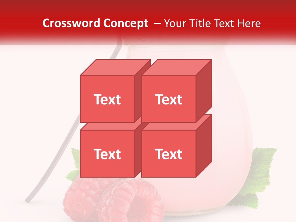 A Jar Of Pink Liquid With Raspberries And A Spoon PowerPoint Template