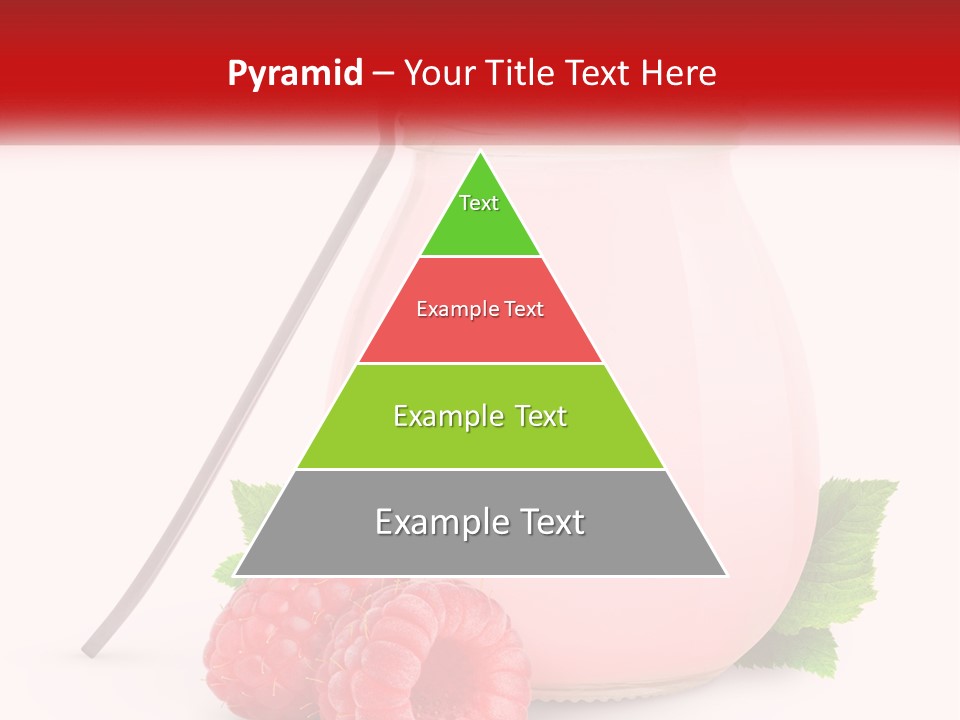 A Jar Of Pink Liquid With Raspberries And A Spoon PowerPoint Template