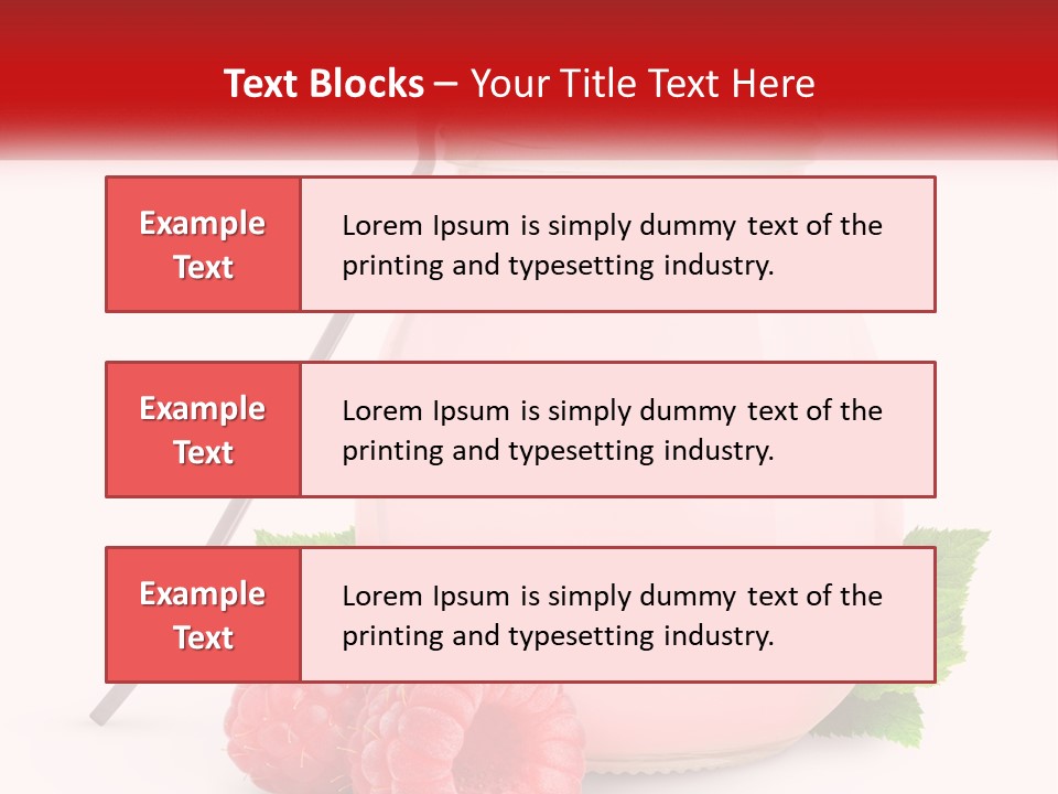 A Jar Of Pink Liquid With Raspberries And A Spoon PowerPoint Template
